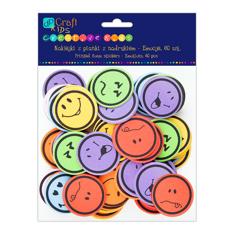 Naklejki z pianki - emocje, 60 pcs | espryciarze.pl |Skorzystaj teraz!