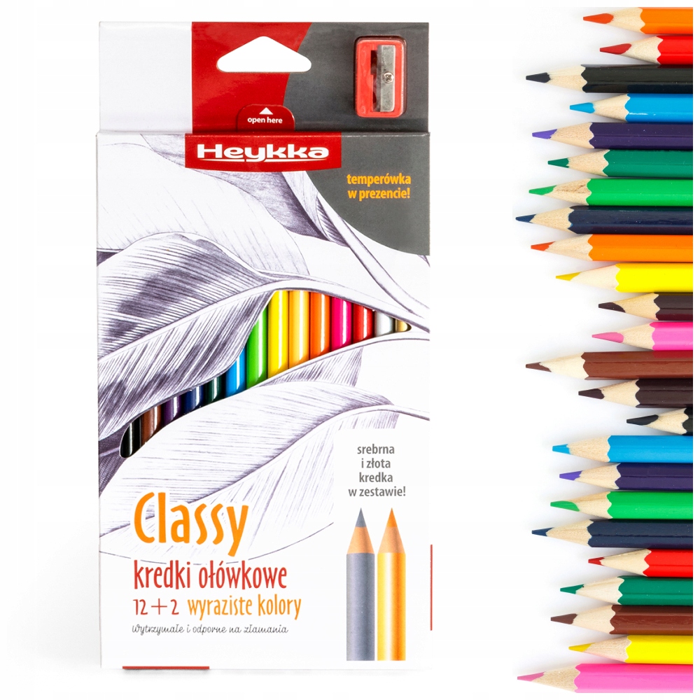 Kredki ołówkowe Heykka Classy 12+2 kolory | espryciarze.pl |Zamów natychmiast!