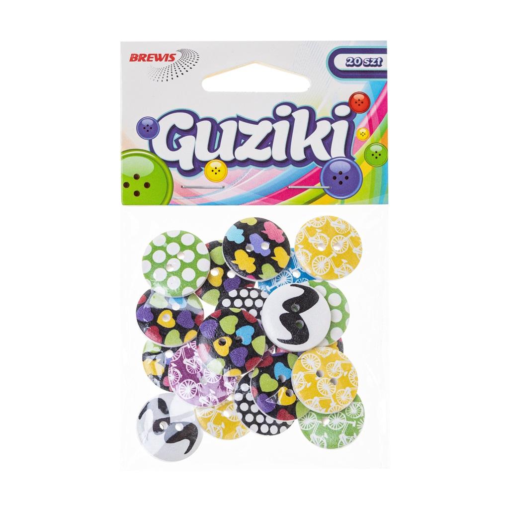 Guziki Brewis gu10 kolorowe wzory zestaw 20 sztuk. | espryciarze.pl |Zgarnij ofertę!