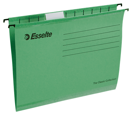 Teczki zawieszane Esselte classic A4, zielony | espryciarze.pl |Złap promocję!
