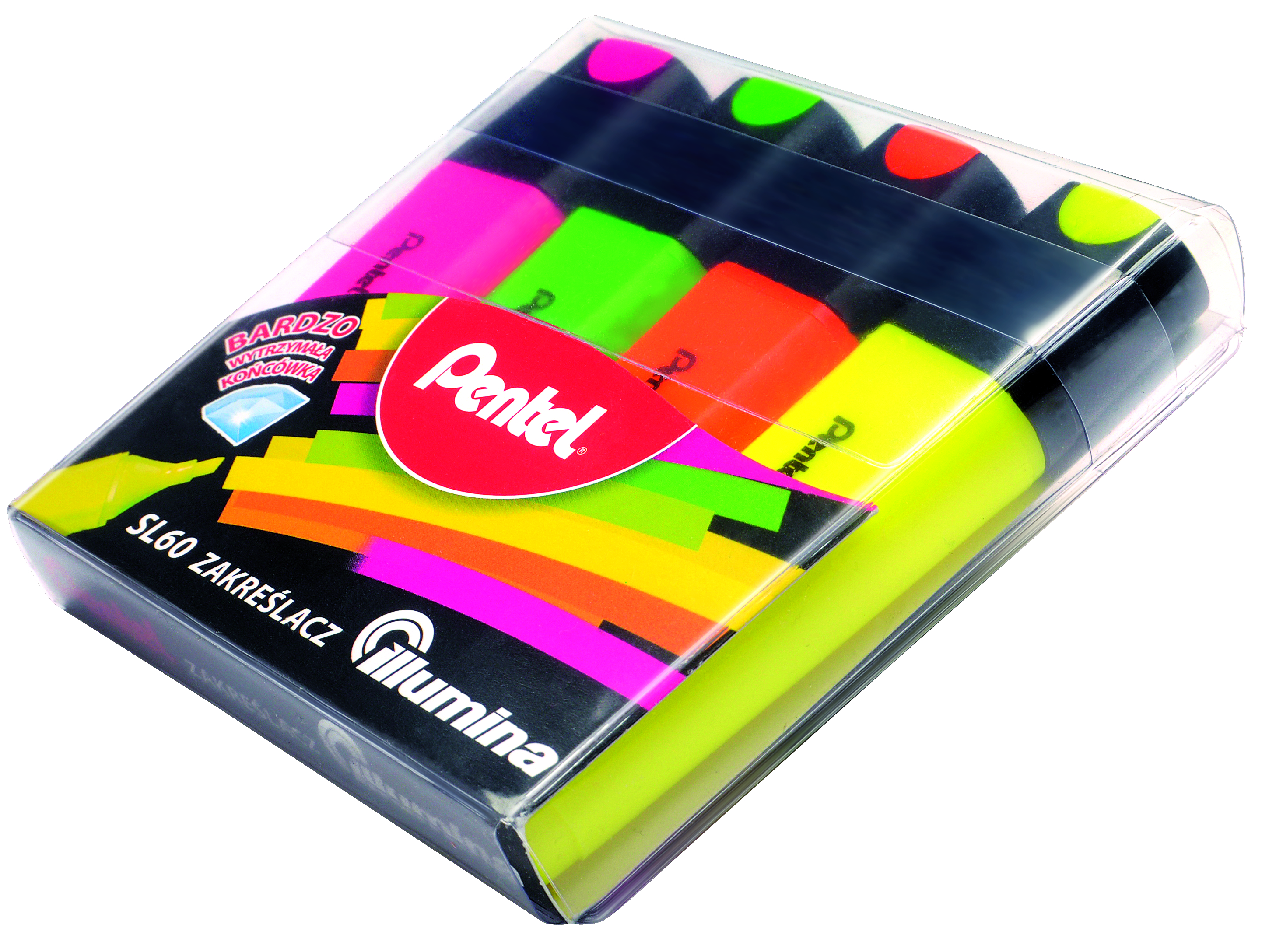 Zakreślacze Pentel SL60 zestaw 4 kolorów | espryciarze.pl |Zamów dziś!