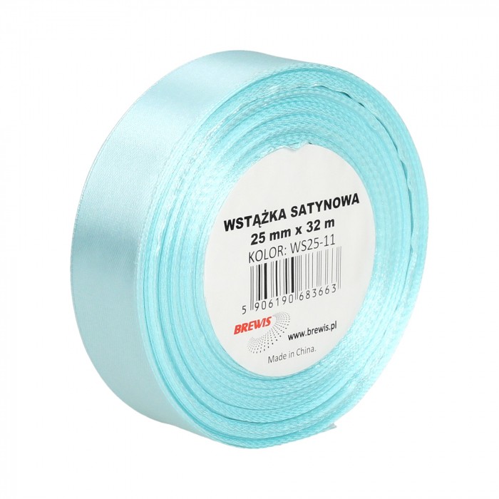 Wstążka satynowa Brewis 25 mm błękitny | espryciarze.pl |Kliknij i kup!