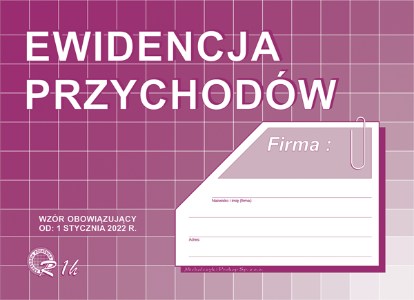 Druk ewidencja przychdów A5 dla ryczałtu | espryciarze.pl |Weź najlepszą cenę!