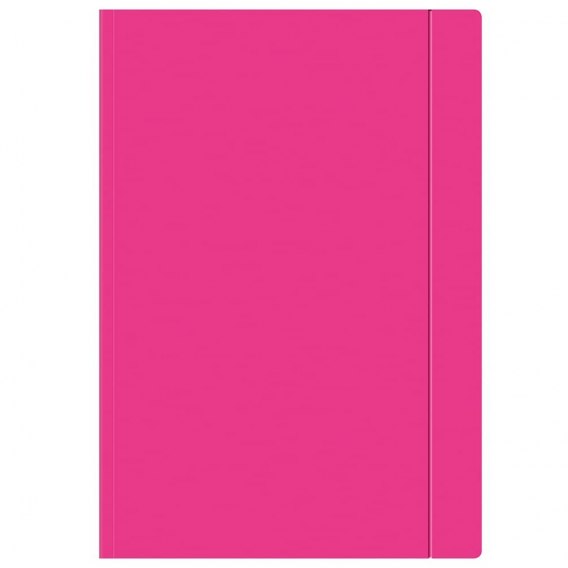 Teczka fluo z gumką różowa A4+ interdruk | espryciarze.pl |Kup od ręki!