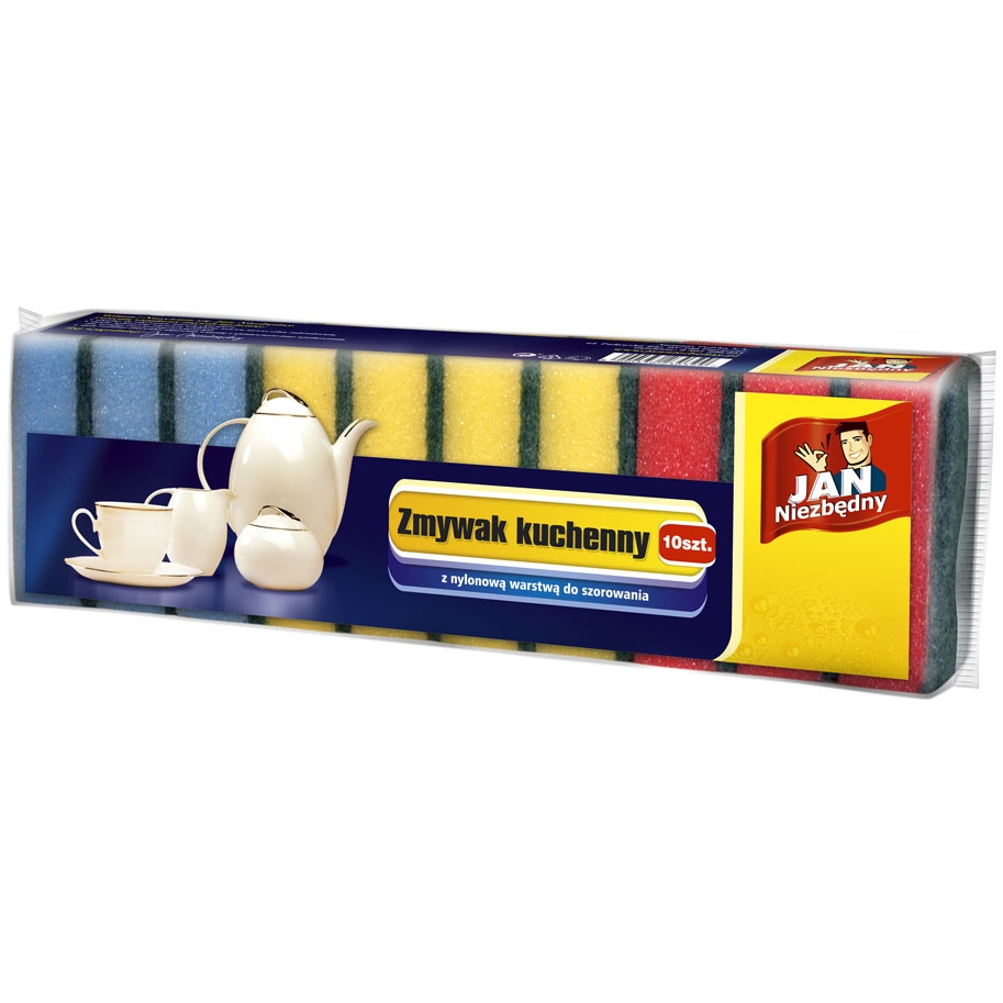 Gąbka zmywak kuchenny Jan Niezbędny zestaw 10 sztuk. | espryciarze.pl |Kup teraz!