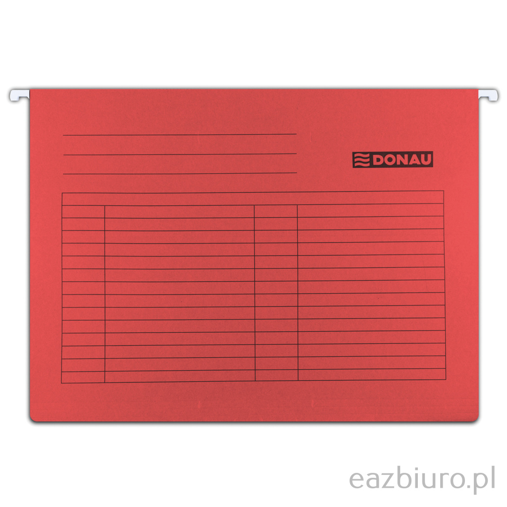 Teczka zawieszkowa Donau A4 czerwona | espryciarze.pl |Kup teraz!