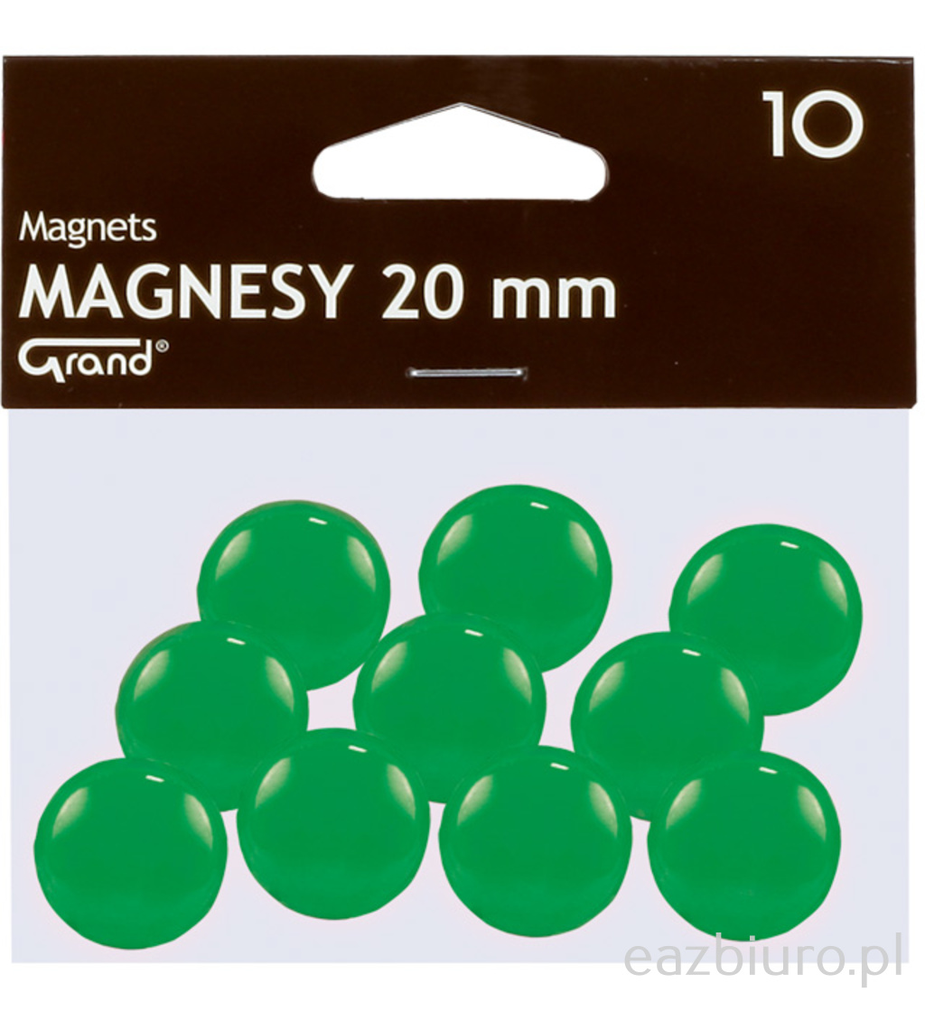 Magnes 20 mm Grand zielony zestaw 10 sztuk | espryciarze.pl |Kup od ręki!