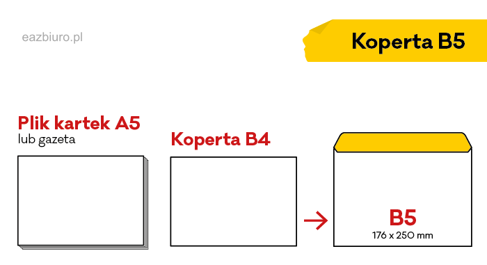 Koperta B5 biała samoprzylepna zestaw 25 sztuk | espryciarze.pl |Zamów dziś!