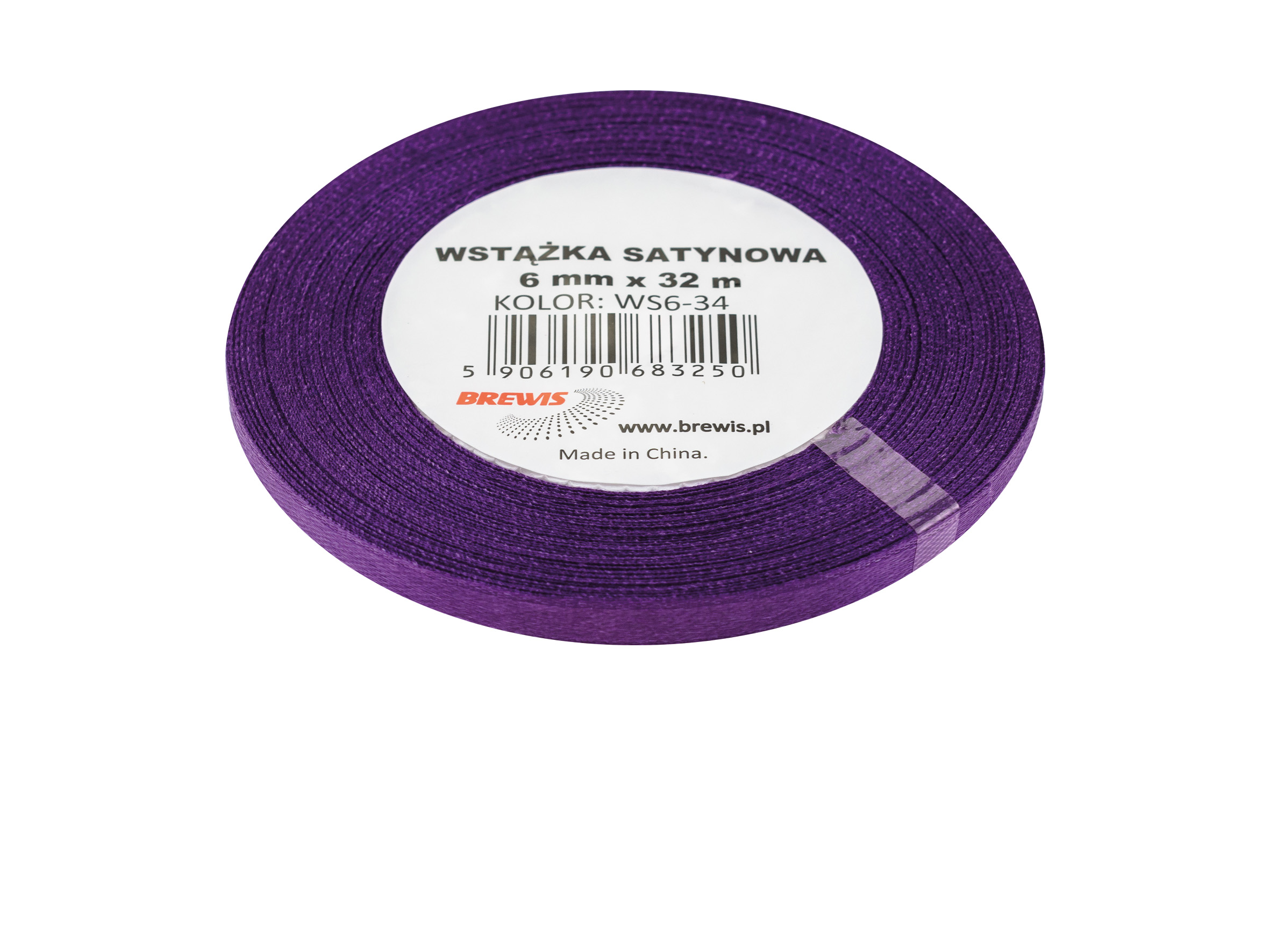 Wstążka satynowa Brewis 6 mm 32 m fioletowy | espryciarze.pl |Sprawdź ofertę!
