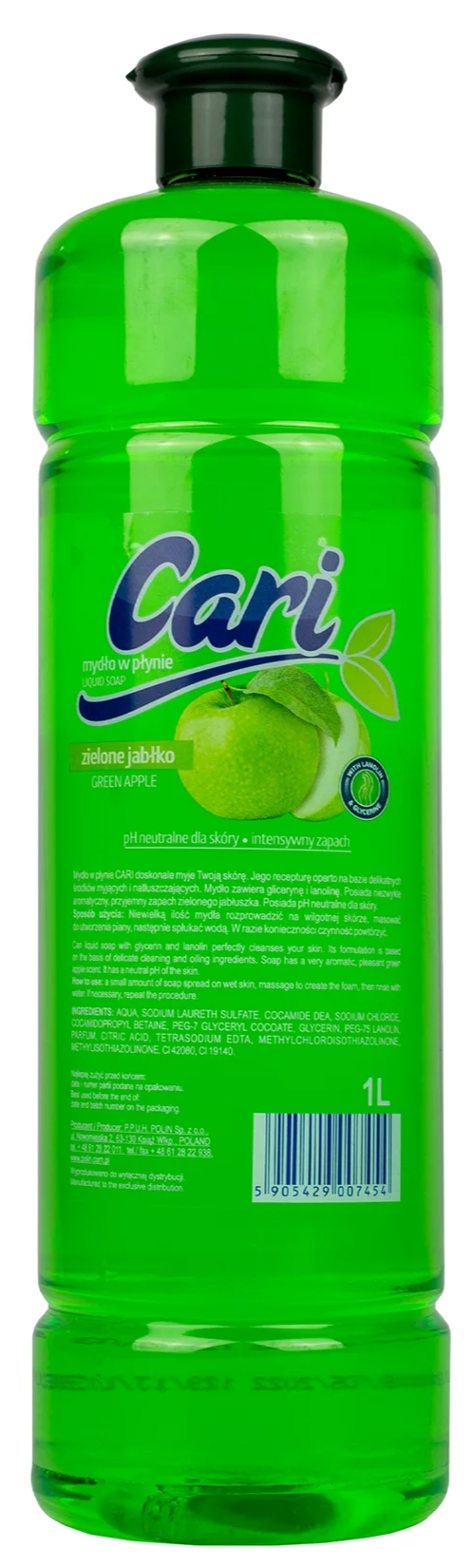 Mydło w płynie zapas cari jabłko 1 l | espryciarze.pl |Sprawdź ofertę!
