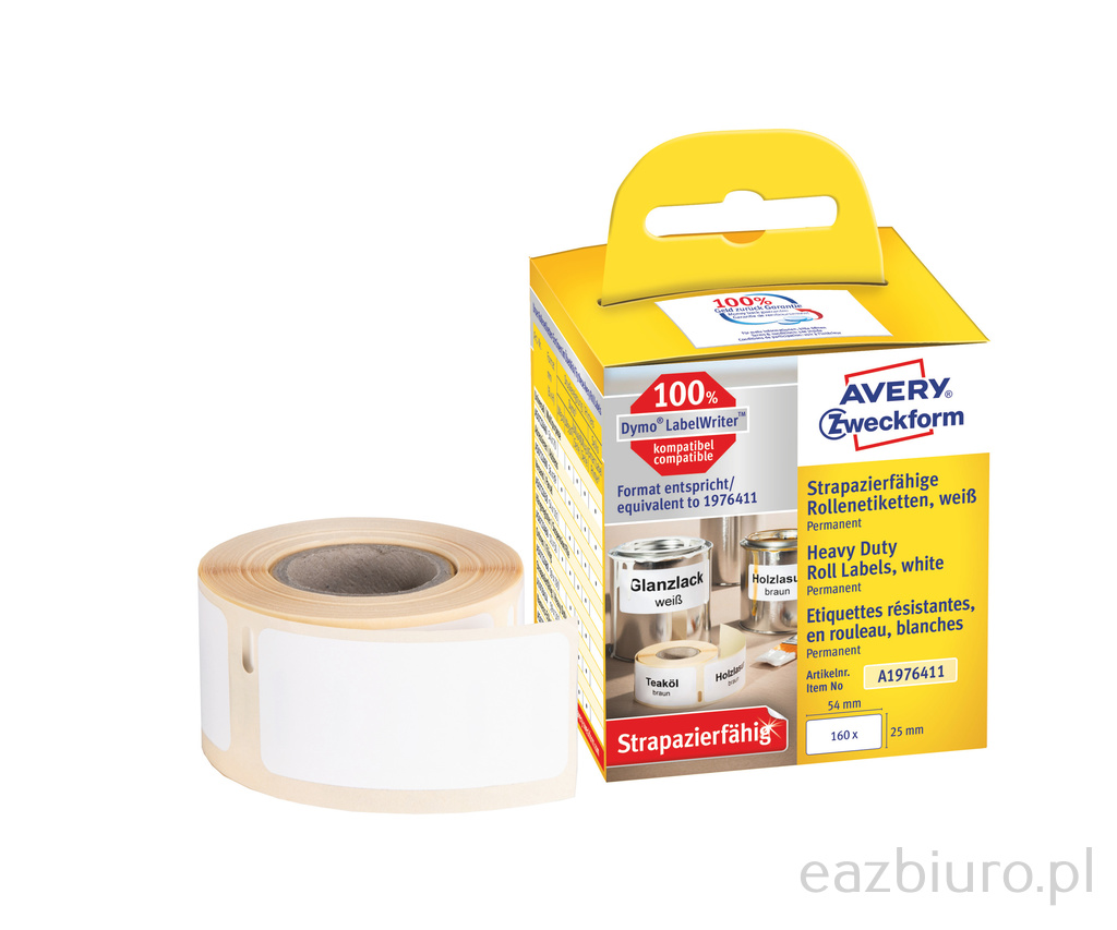 Etykiety heavy duty Avery Zweckform w rolce do drukarek termicznych; 160etyk./1rolka; 25 x | espryciarze.pl |Kup teraz!
