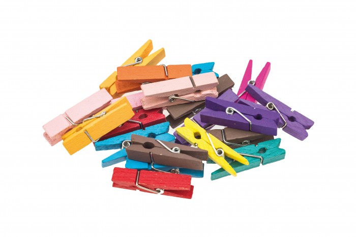 Klamerki ozdobne 4,5 cm kolorowe zestaw 20 sztuk | espryciarze.pl |Kup od ręki!