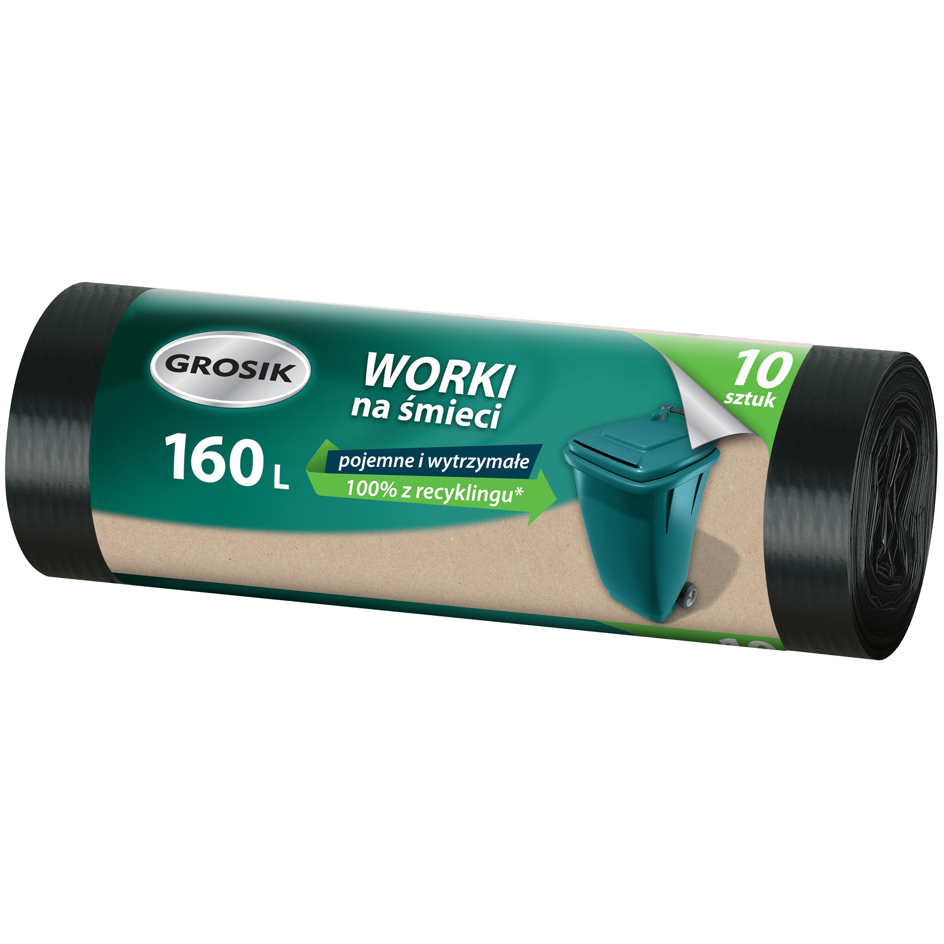 Worki na śmieci ld czarne Grosik 160 l zestaw 10 sztuk. | espryciarze.pl |Zamów dziś!
