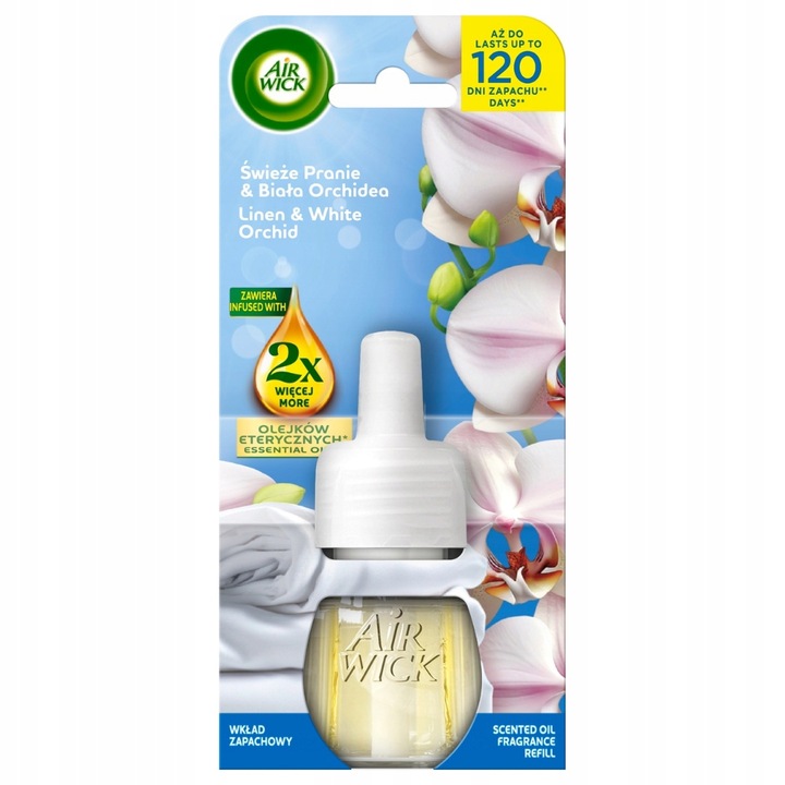 Wkład do elektrycznego odświeżacza Air wick 19 ml świeże pranie & biała orchidea | espryciarze.pl |Zgarnij ofertę!