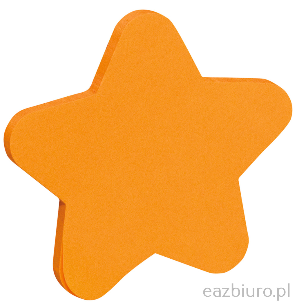 Bloczek samoprzylepny Donau gwiazdka pomarańczowa 50 kartek | espryciarze.pl |Kup taniej!