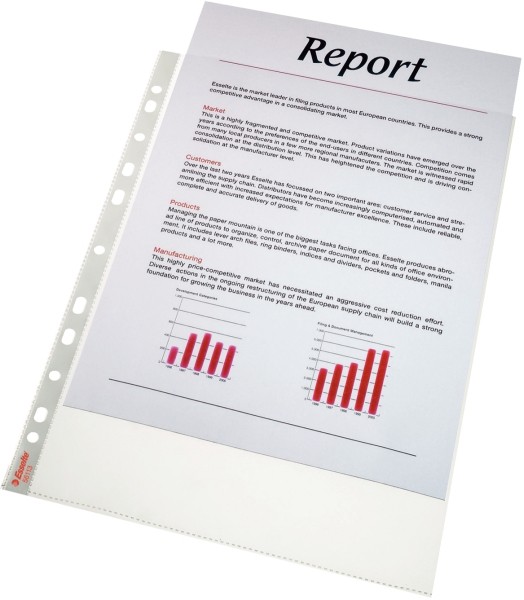 Koszulki Esselte krystaliczne kolor przezroczysty | espryciarze.pl |Kliknij i kup!