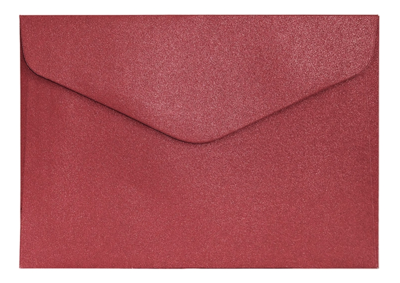 Koperta ozdobna C6 pearl czerwony 150 g/m2 zestaw 10 sztuk | espryciarze.pl |Zamów natychmiast!