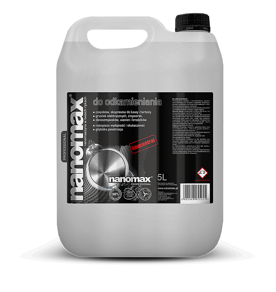 Nanomax do odkamieniania 5 l do biura | espryciarze.pl |Kup od ręki!