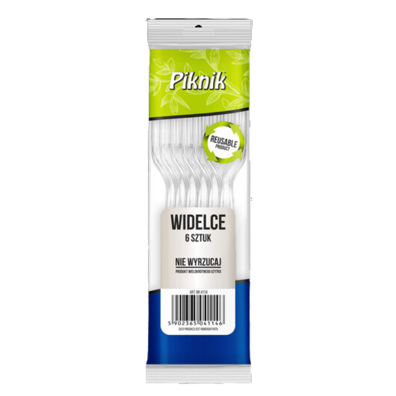 Widelec wielokrotnego użytku Piknik zestaw 6 sztuk. | espryciarze.pl |Kup w super cenie!