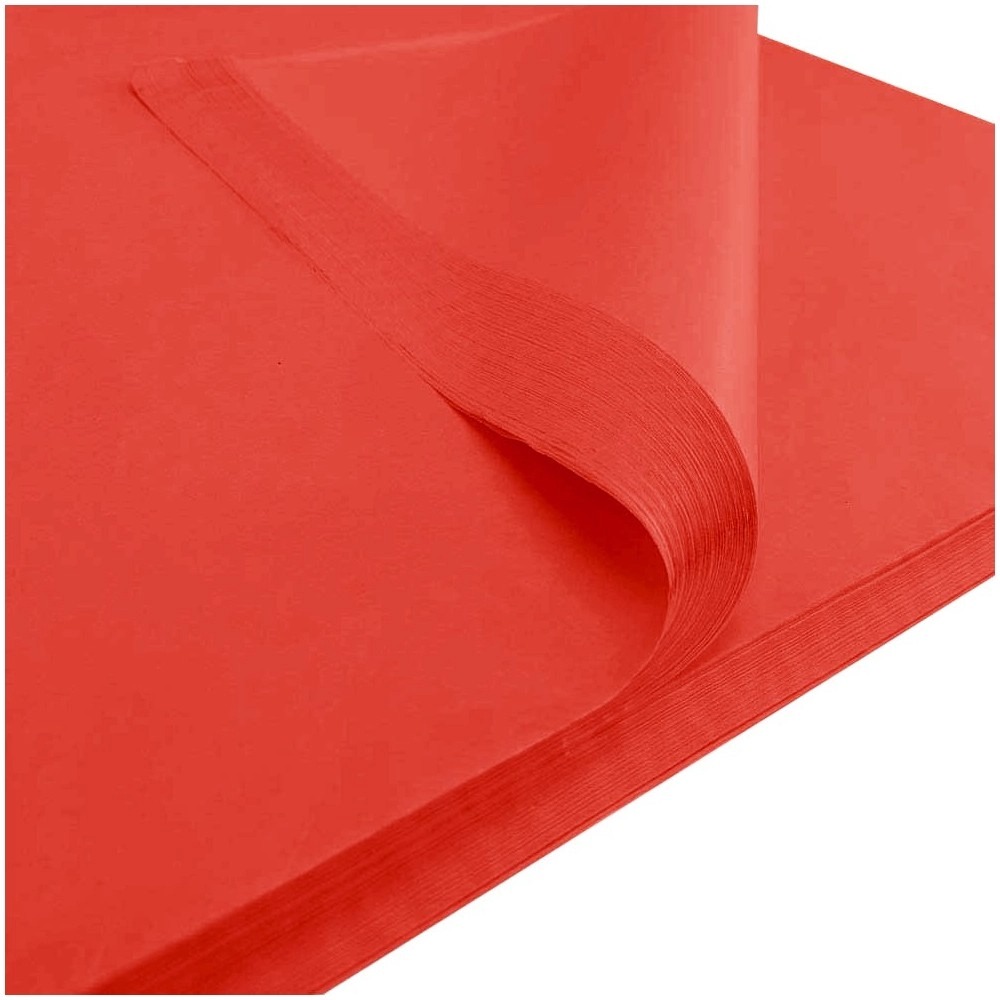 Bibuła gładka 50x70 cm czerwona zestaw 25 sztuk. | espryciarze.pl |Kliknij i kup!