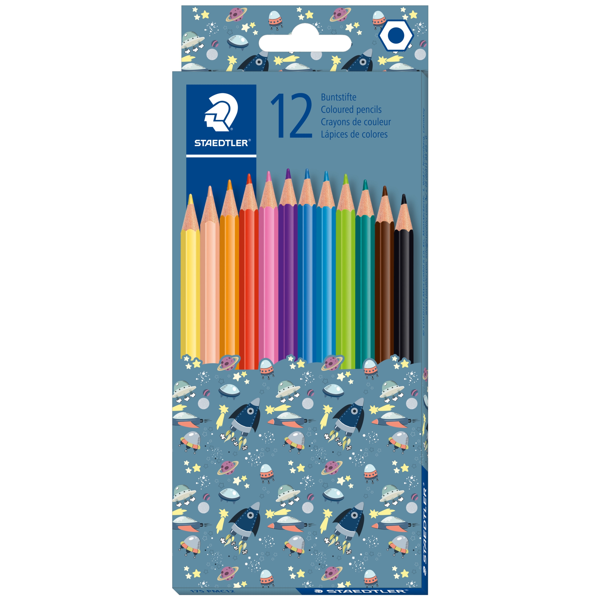 Kredki sześciokątne pattern mix Staedtler 12 kolorów | espryciarze.pl |Zamów natychmiast!