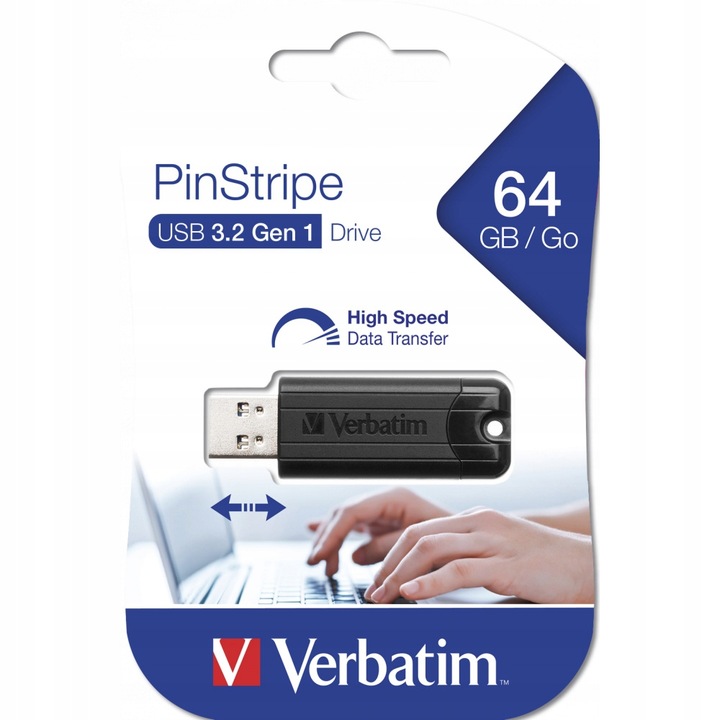 Pendrive Verbatim Pin Stripe USB 32 64GB czarny | espryciarze.pl |Zamów natychmiast!