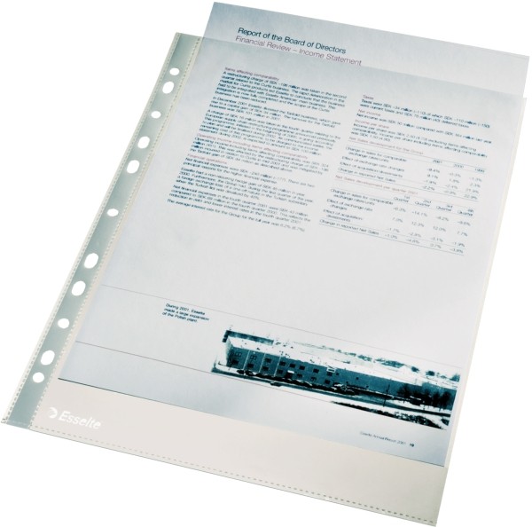 Koszulki Esselte krystaliczne kolor przezroczysty | espryciarze.pl |Zamów online!