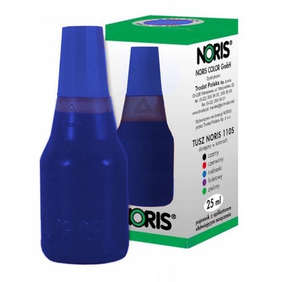 Tusz do pieczątek bezolejowy Noris 110s 25 ml niebieski | espryciarze.pl |Złap promocję!