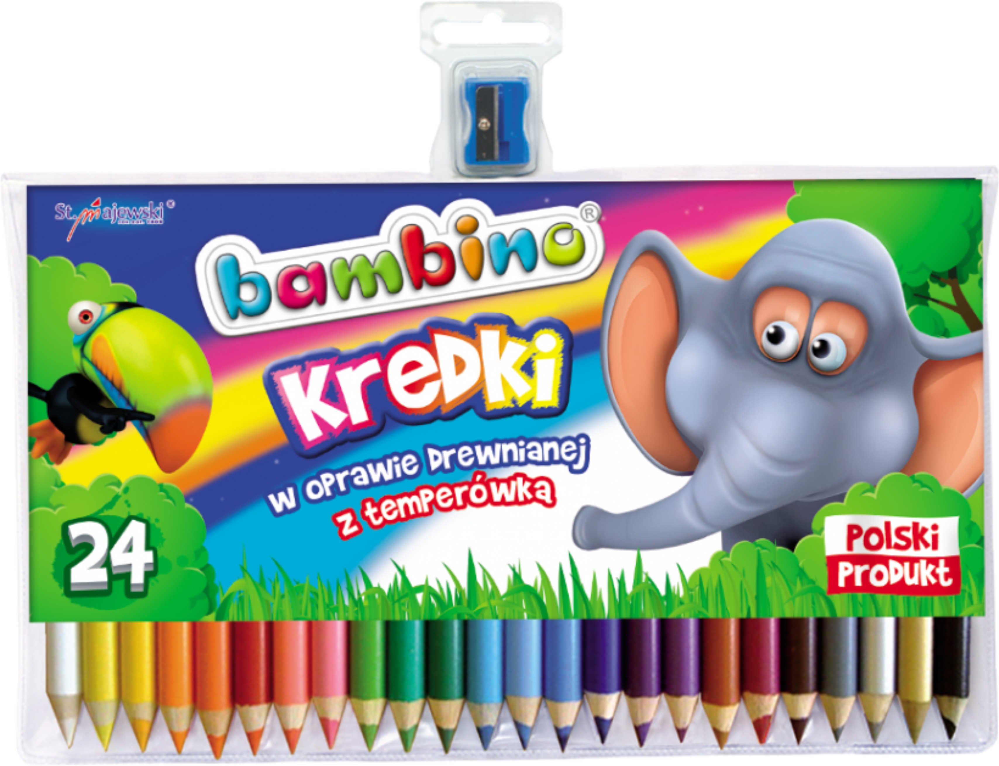Kredki Bambino 24 kolory drewniane | espryciarze.pl |Kliknij i kup!