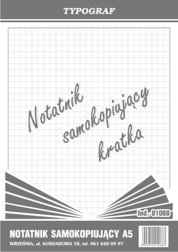 Druk notatnik samokopiujący kratka A5 | espryciarze.pl |Kup w super cenie!