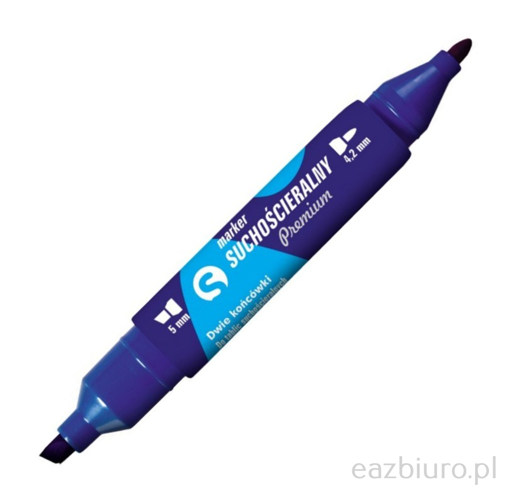 Marker suchościeralny Tetis km504 niebieski dwustronny okrągły ścięty | espryciarze.pl |Nie zwlekaj!