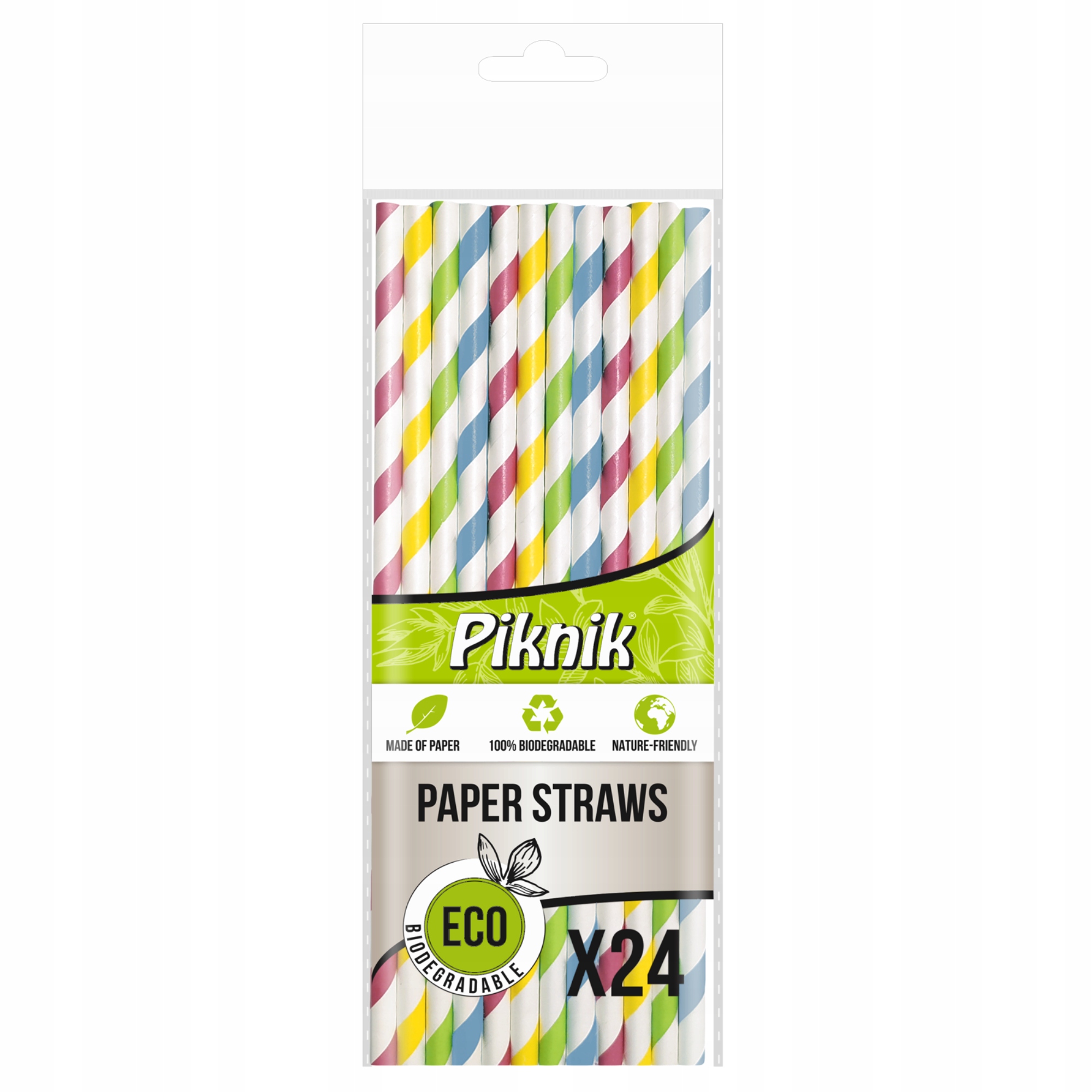 Słomki papierowe kolorowe Piknik zestaw 24 sztuk. | espryciarze.pl |Sprawdź ofertę!