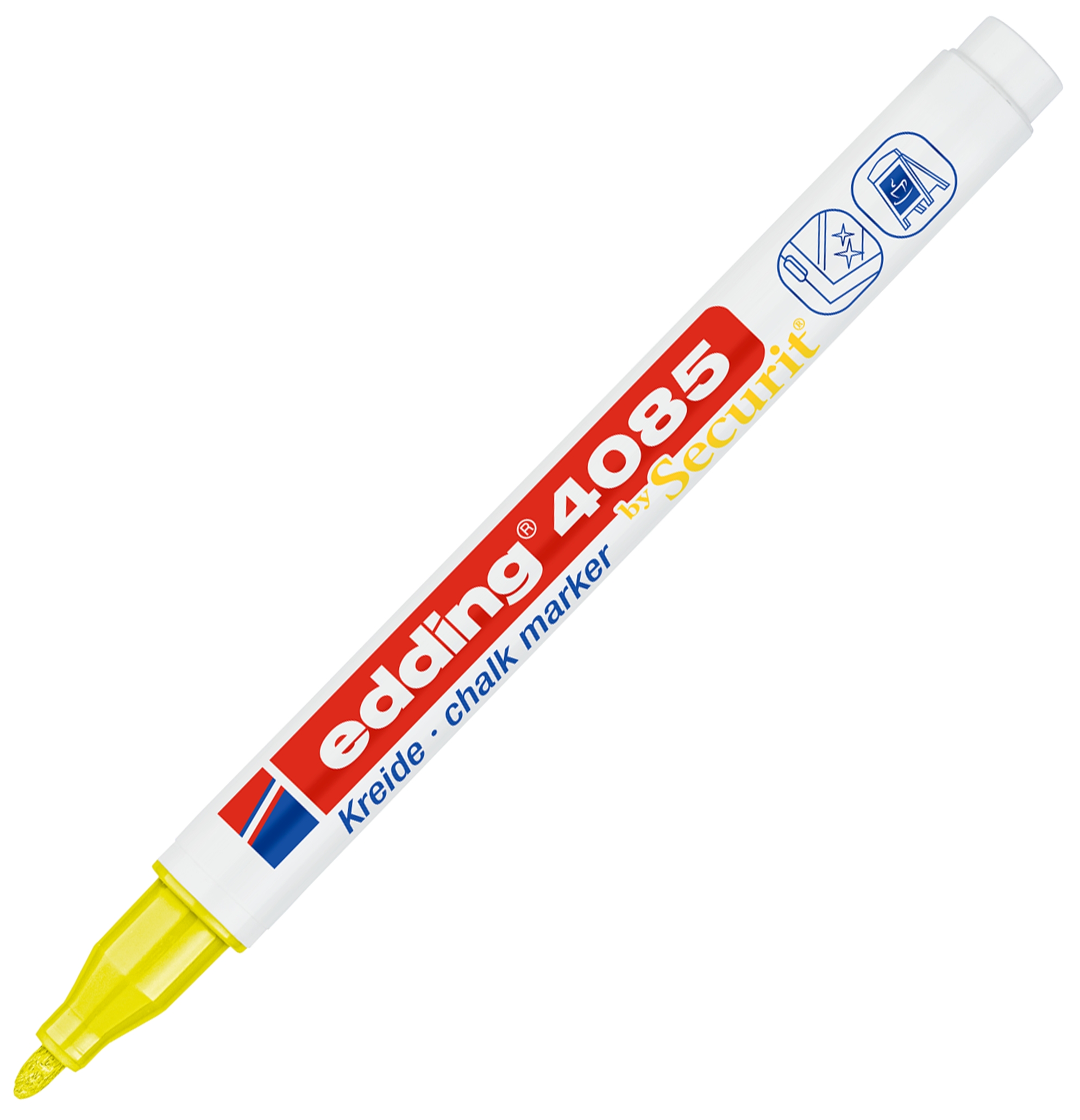 Marker Edding kredowy okrągła końcówka 1-2 mm żółty neonowy | espryciarze.pl |Nie zwlekaj!