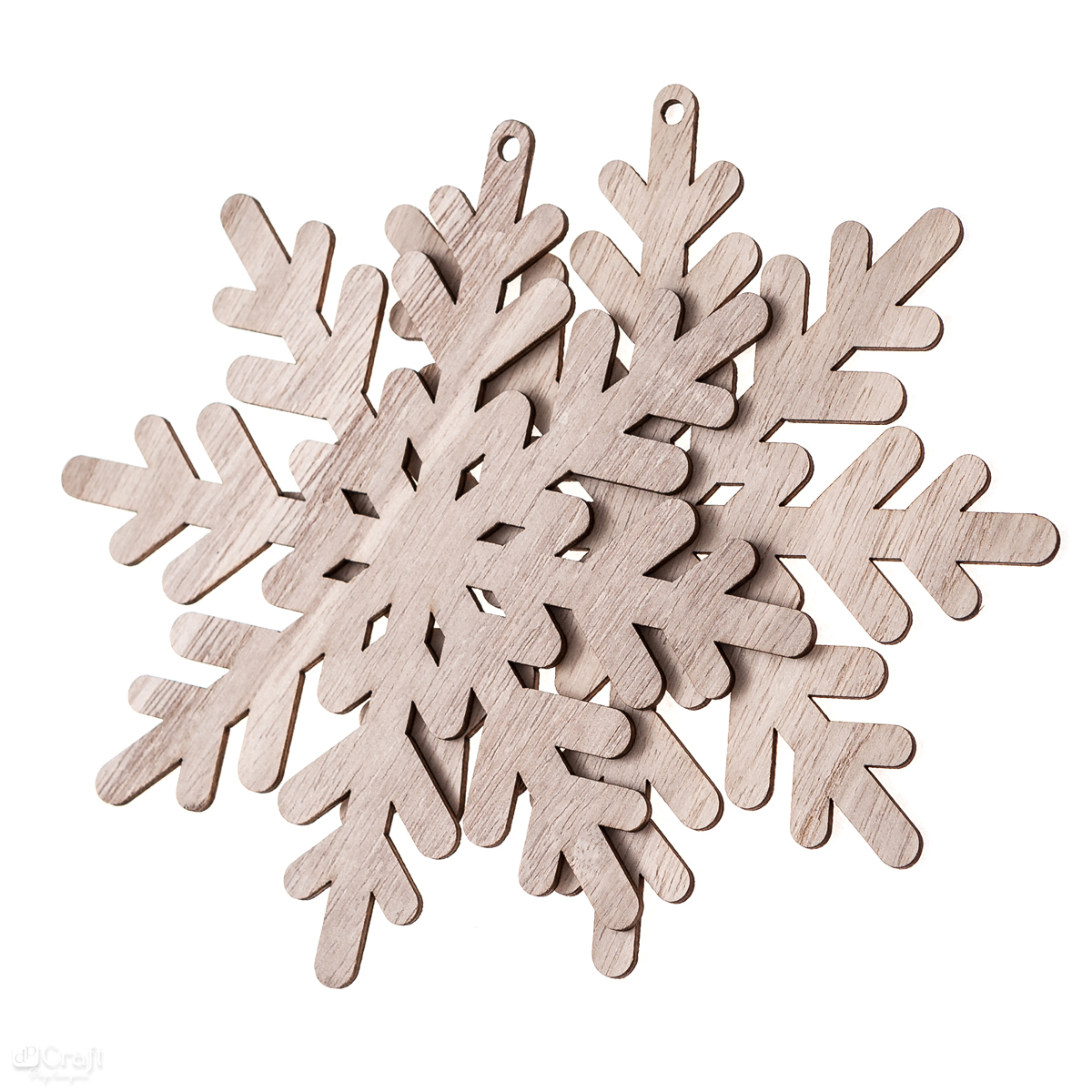 Baza drewniana - śnieżynki 15 cm, zestaw 2 sztuk. | espryciarze.pl |Zamów online!