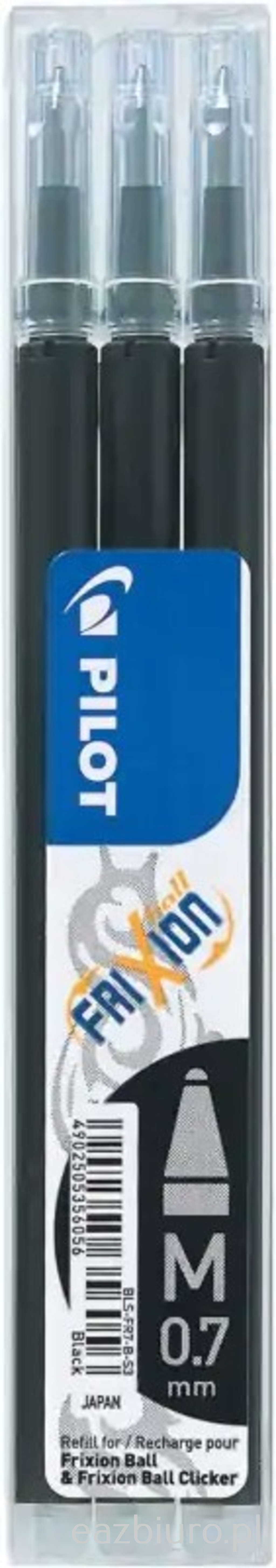 Wkład do długopisu wymazywalnego Pilot frixion czarny 3 sztuki | espryciarze.pl |Sprawdź ofertę!