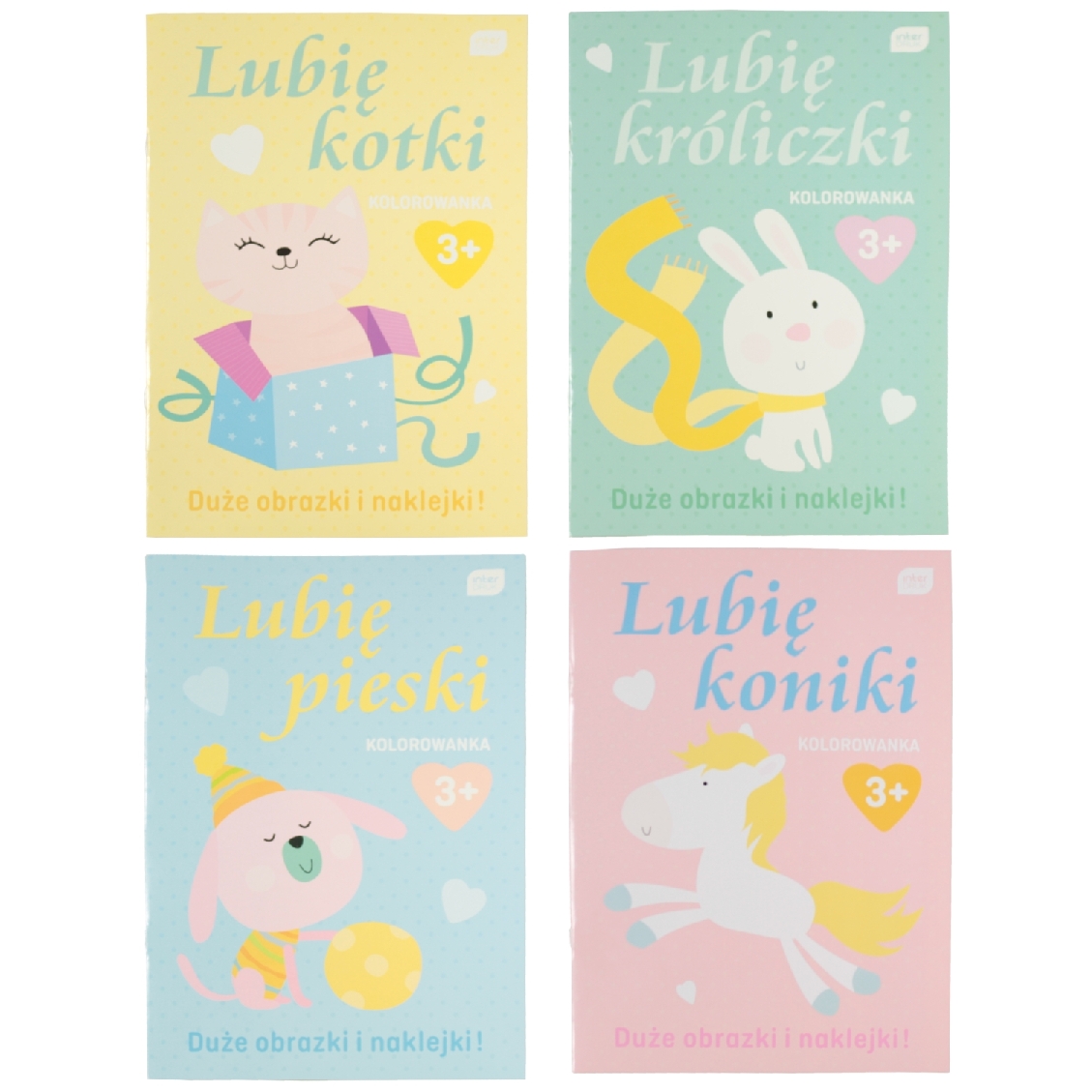 Kolorowanka A4 z naklejkami lubię... mix | espryciarze.pl |Kup teraz!