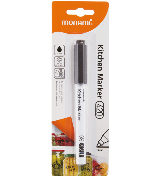 Marker do mrożonek kitchen 420 czarny Monami | espryciarze.pl |Złap promocję!