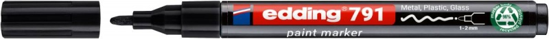 Marker olejowy e-791 EDDING, PCR, czarny | espryciarze.pl |Kup od ręki!