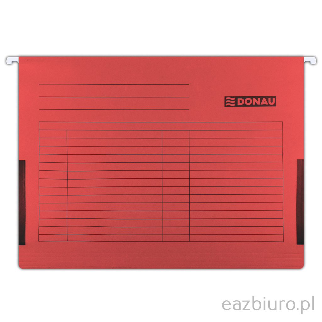 Teczka zawieszkowa Donau z bokami czerwona | espryciarze.pl |Kup od ręki!