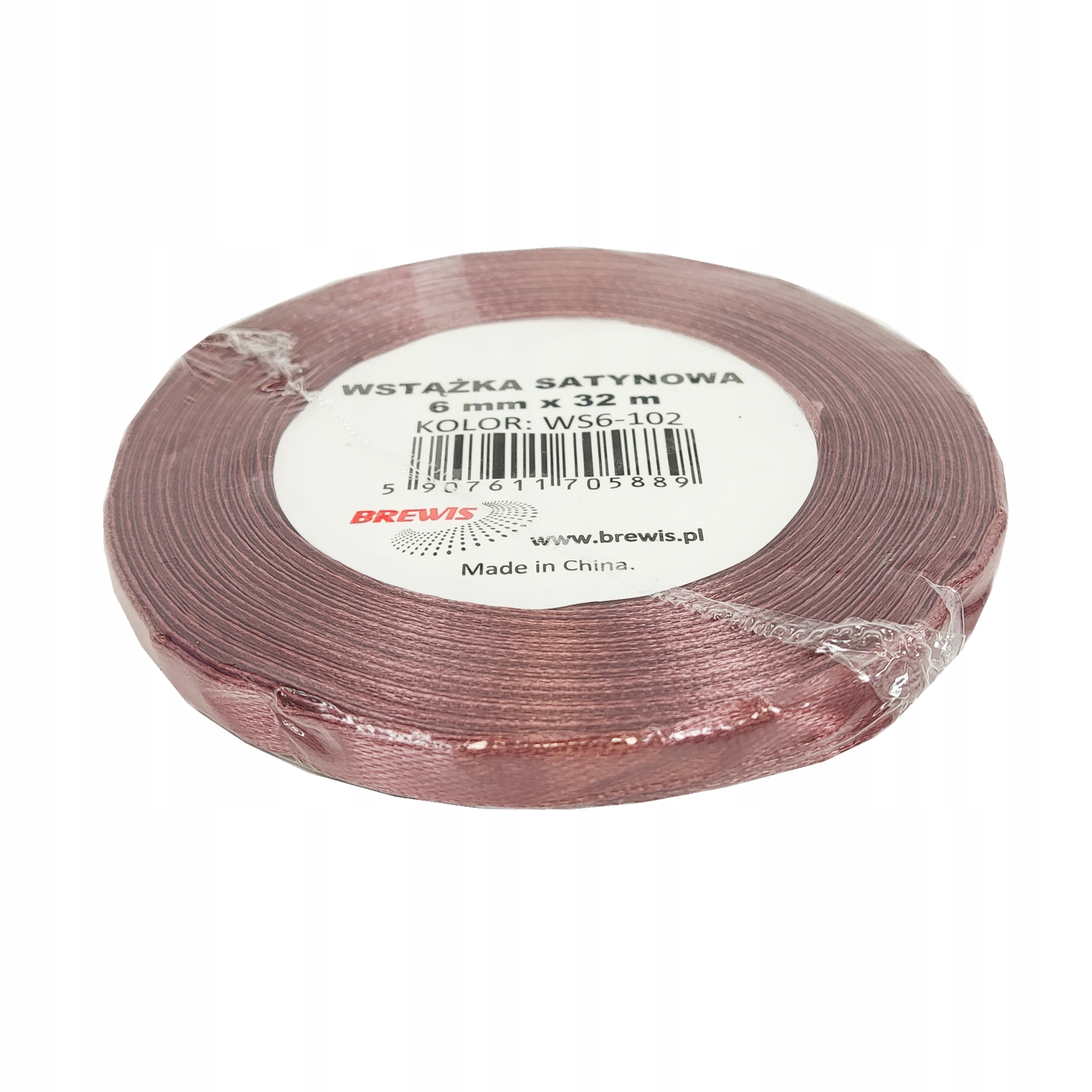 Wstążka satynowa 6mmx32 m brudny róż | espryciarze.pl |Zamów online!