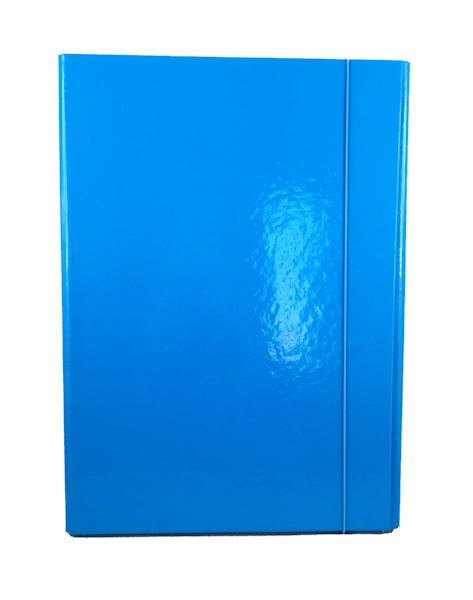 Teczka skrzydłowa z gumką 2 cm Barbara niebieska | espryciarze.pl |Kup w super cenie!