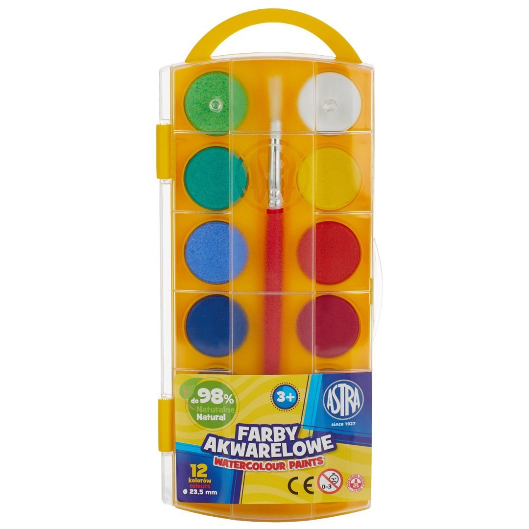 Farbki wodne Astra 12 kolorów do biura | espryciarze.pl |Złap promocję!