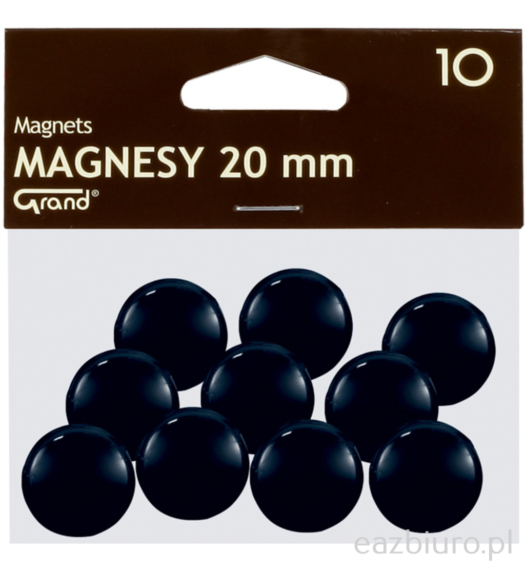 Magnes 20 mm Grand czarny zestaw 10 sztuk | espryciarze.pl |Zgarnij ofertę!