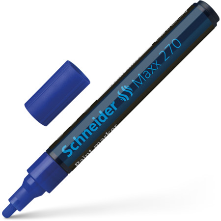 Marker olejowy Schneider 270 gruby niebieski | espryciarze.pl |Zamów online!