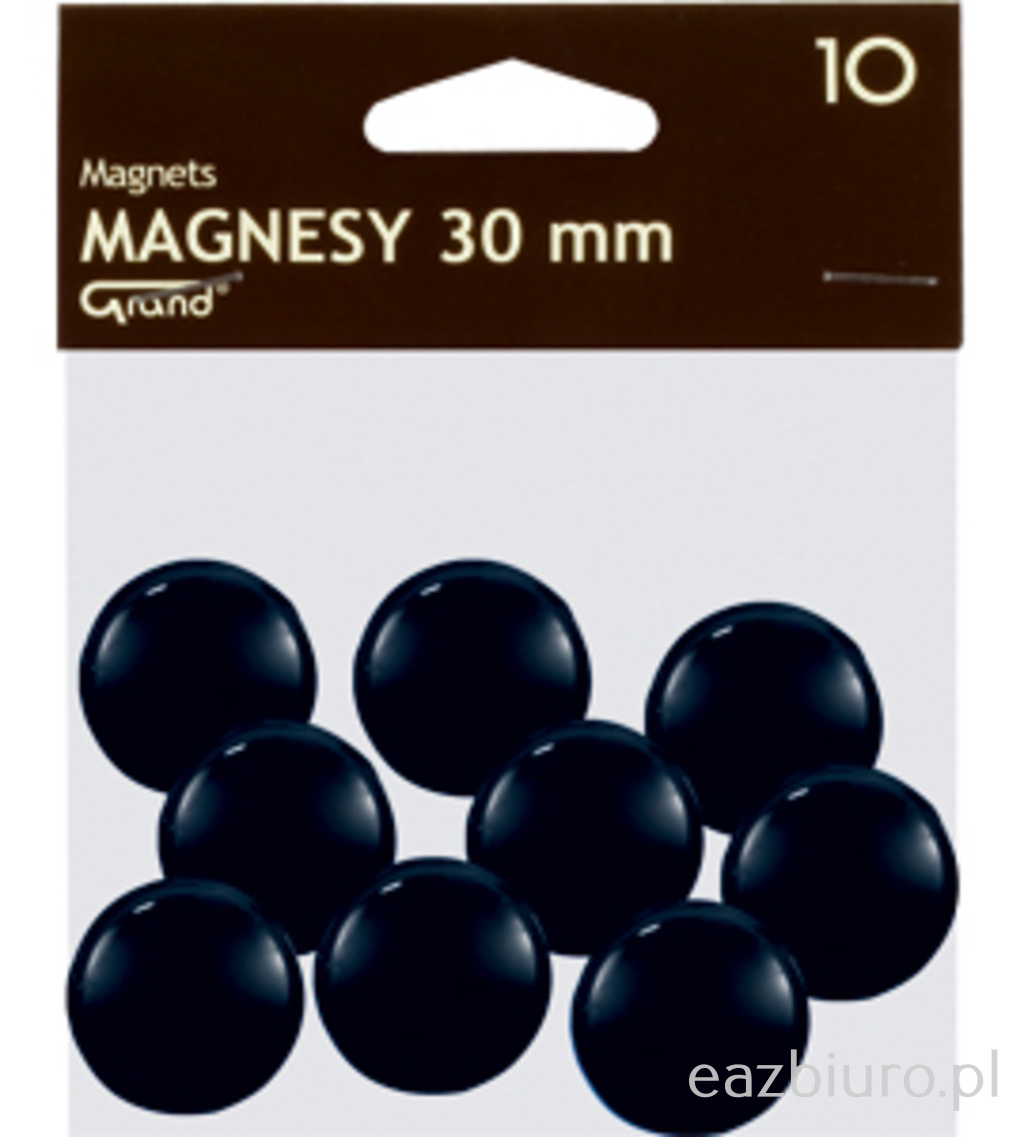 Magnes 30 mm Grand czarny zestaw 10 sztuk | espryciarze.pl |Złap promocję!
