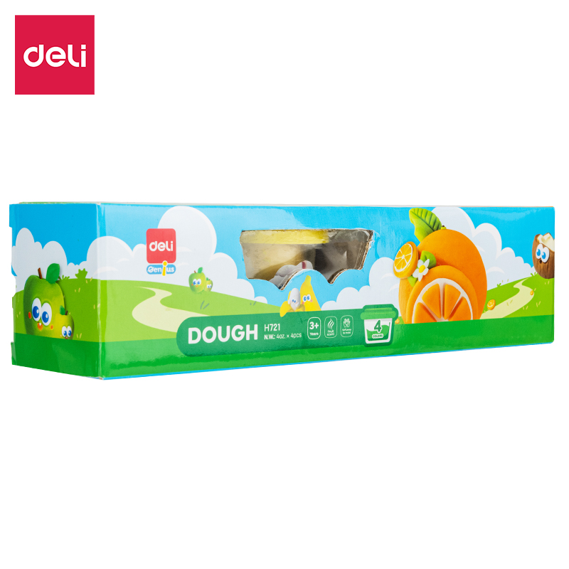 Ciastolina Deli EH721, 4 kolory, owocowy zapach | espryciarze.pl |Działaj teraz!