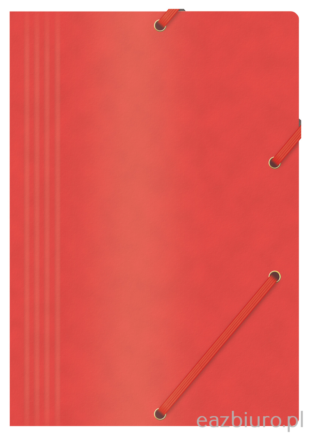 Teczka z gumką Office Products, preszpan, A4, 390gsm, 3-skrzydłowa, czerwona | espryciarze.pl |Zgarnij ofertę!