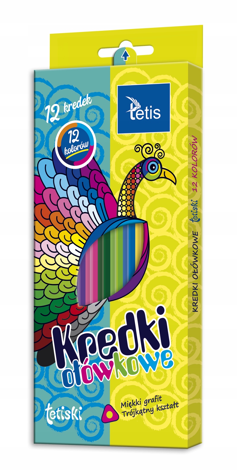 Kredki Tetiski 12 kolorów trójkątne | espryciarze.pl |Zamów natychmiast!
