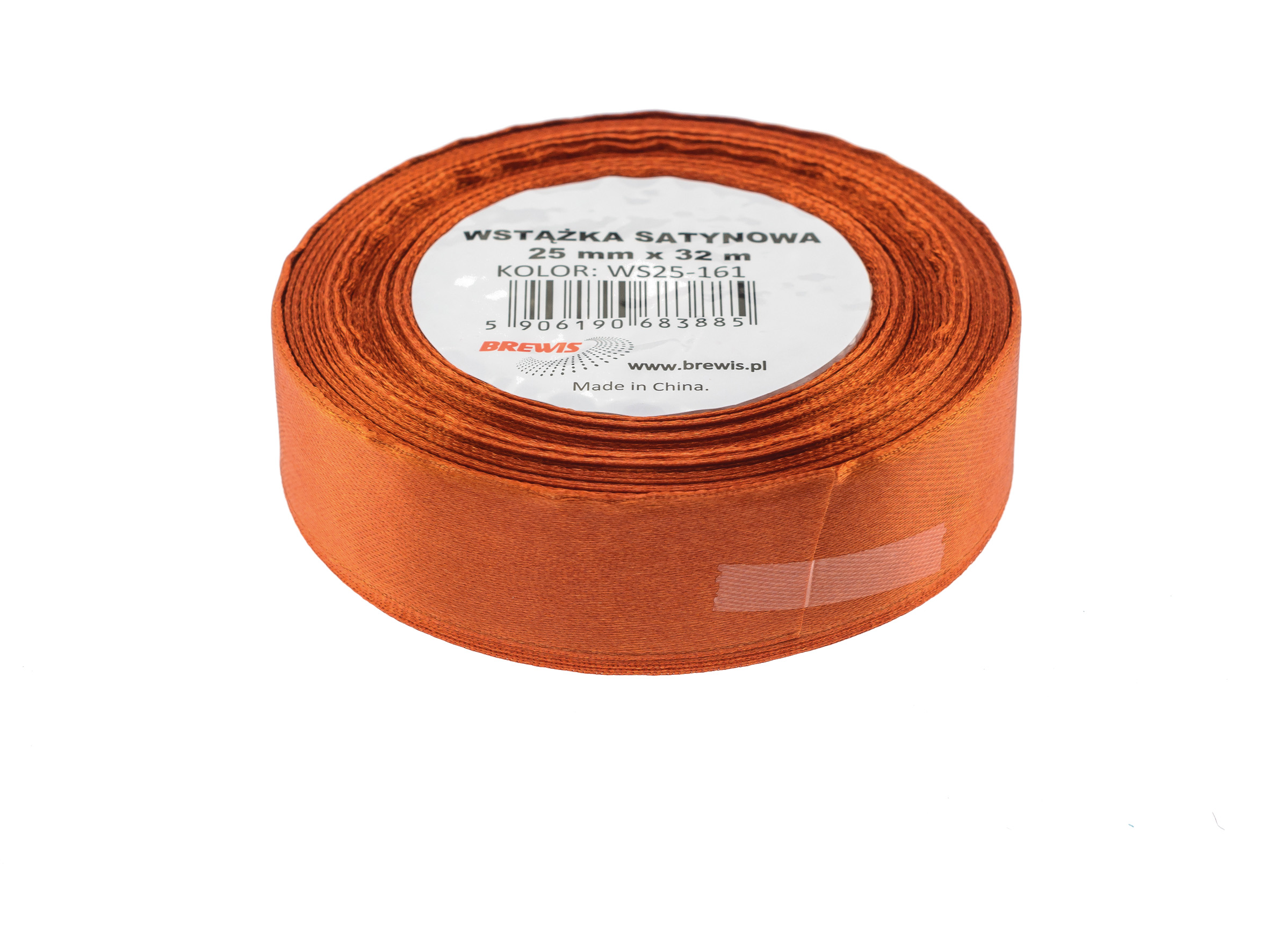 Wstążka Brewis satynowa 25 mm 32 m miedziany | espryciarze.pl |Nie zwlekaj!