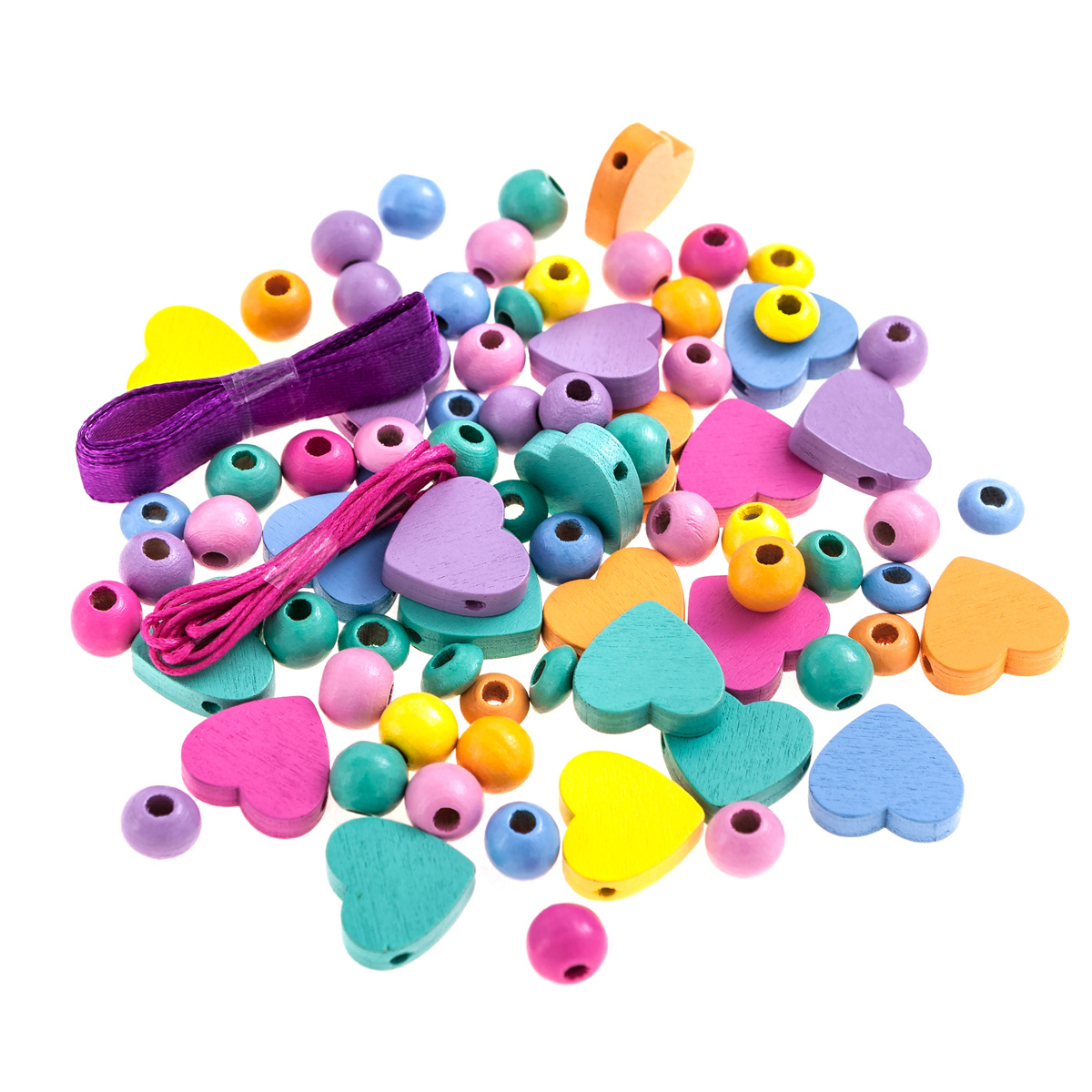 Drewniane koraliki w słoiku mix tęczowy zestaw 150 sztuk. | espryciarze.pl |Weź najlepszą cenę!